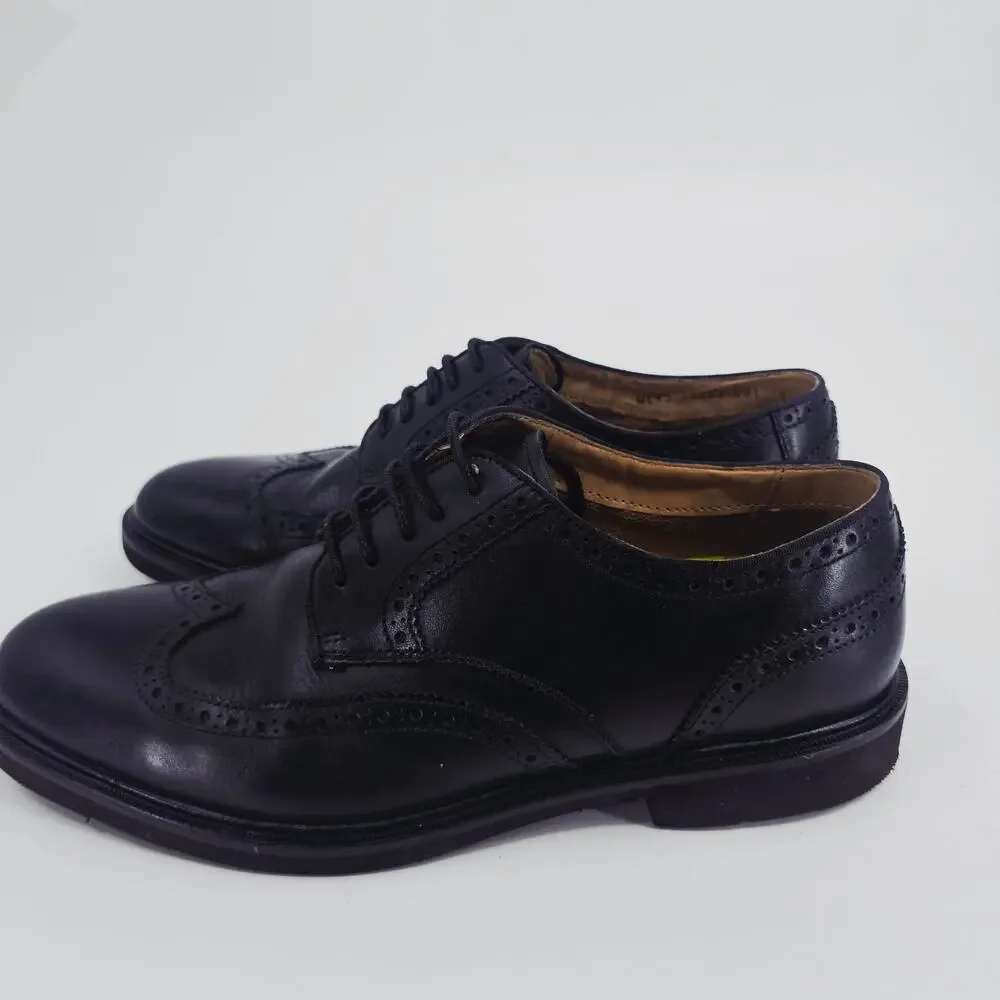 Florsheim CT Men's Network Wing Tip Oxford Black Leather Dress Office Shoe 8 D